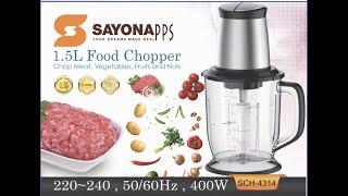 SAYONApps 1.5L Food Chopper