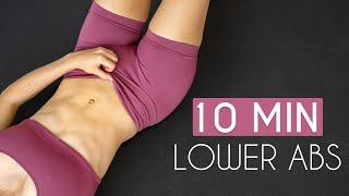 10 MIN LOWER ABS WORKOUT /No Equipment Lower Belly Burn (Intense)