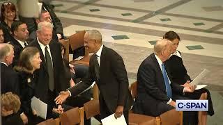 Former President Arrive at Jimmy Carter State Funeral