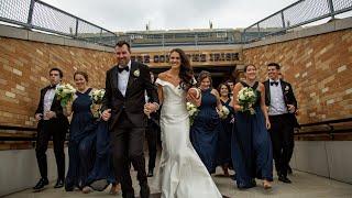 Notre Dame Couple Plays Football on Wedding Day!