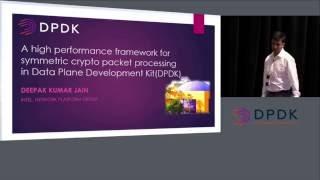 High Performance Framework for Symmetric Crypto Packet Processing in DPDK