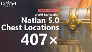 All 409 Chests Location in Natlan 5.0 | 100% Exploration | Genshin Impact 5.0