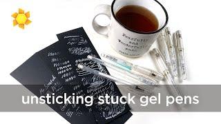 Unsticking a Stuck Gel Pen