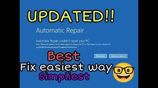 FIX AUTOMATIC REPAIR / YOUR PC DID NOT START CORRECTLY/ COMPUTER PROBLEM WINDOWS 10