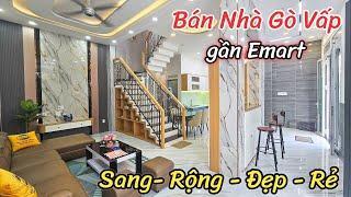 Bán Nhà Gò Vấp Xây Mới Đẹp Đã Hoàn Công | Bề Ngang Tới 8m Thoáng Mát | Gần Siêu Thị Emart