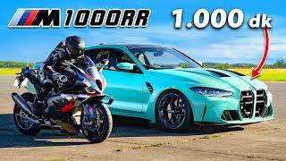 BMW M4 1000 dk  v M1000RR: DRAG RACE