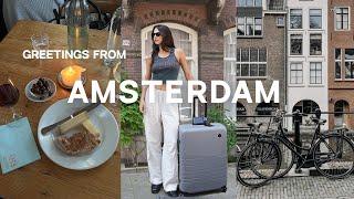 girls trip to amsterdam | packing up my life to move to europe for the summer! ️