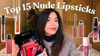 My Top 15 Favourite Nude Lipsticks for Indian Skin Tones | Starting at Just ₹270 #NudeLipsticks