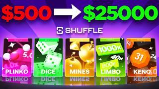 TURNING $500 TO $25000 (MY BIGGEST WIN EVER) - Shuffle