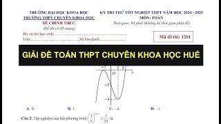 Giải đề thi thử Toán THPT Chuyên Khoa Học Huế - 2025