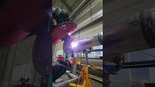 갈바 빽넣기...  #tig #co2 #arc #art #welder #weld #welding #gtaw #final #pipe #visual #korea