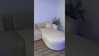 Unboxing my new couch from Acanva Velvet Cream Mellow Velvet Curved 2Piece Chaise Sectional #acanva