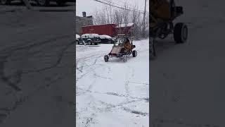 Manco xtk 713e kart in the snow