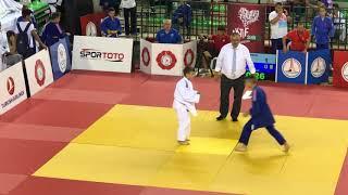 42kg Emre Yazgan  2018 Minikler Türkiye Judo Şampiyonası İzmir 4.Maç Çeyrek Final