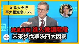 加拿大央行再次大幅減息0.5%！減息週期將進入微調階段，未來步伐取決於四大因素