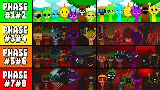 Incredibox Sprunki Mix Phases - From 1 Phase to 8 Phase