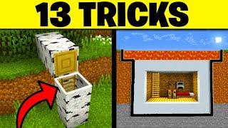 13 TRICKS in MINECRAFT um deine BASIS zu VERSTECKEN!