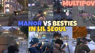 Manor vs Besties in Lil Seoul | MultiPOVs | NOPIXEL 4.0 GTA RP