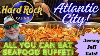  Jersey Jeff Eats | Hard Rock All You Can Eat SEAFOOD Buffet Atlantic City! HUGE MEAL! Join Me!