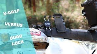 BEST PHONE MOUNT -- X-Grip v Quad Lock | Motorcycle Phone Mount Showdown