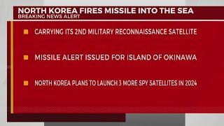 North Korea fires missile into the sea