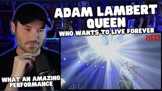 Metal Vocalist First Time Reaction - Queen + Adam Lambert - Who Wants To Live Forever ( LIVE )