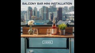 Balcony Bar Mini (3 FT Bar) Installation & Assembly