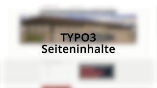 TYPO3 10 Seiteninhalte