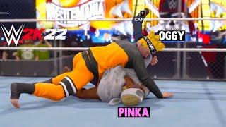 Oggy The Naruto AND Pink Panther The Killer Bee In WWE 2K22