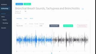 Bronchial Breath Sounds, Tachypnea and Bronchiolitis Recording & Waveform | Eko Health