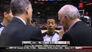 BigLeadSports - NBA referee Billy Kennedy stalling for commercial