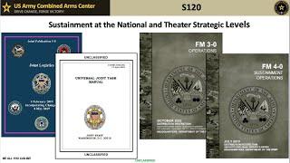 AY25 S120 Sustainment at the National & Theater Strategic Levels