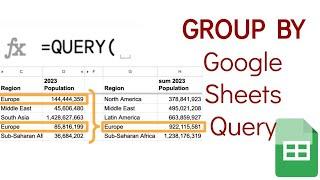 Google Sheets Query: GROUP BY to Organize Results by a Column