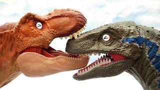 100 Dinosaur Figure! Dinosaur Battle Fun Video - T-Rex, Triceratops, Indoraptor 공룡 피규어 공룡배틀