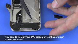 iPhone 4 Screen Replacement take apart disassembly by TechRestore