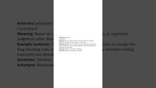 64 Arbitrary #learning #grewords #education