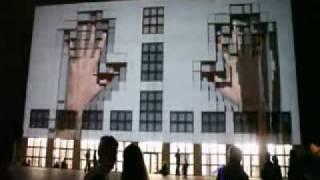 3D projection on a Building