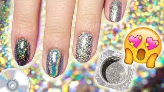 Different Holographic Effects - Comparison & How to Apply - Powder, Flakes, Glitter