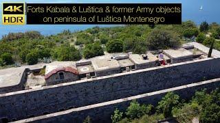 Forts Kabala & Luštica & former Army objects on peninsula of Luštica Montenegro Crna Gora May 2023
