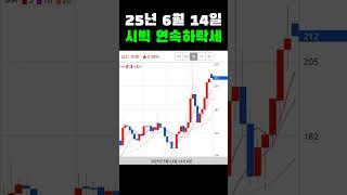 #오늘의연속하락세 25년 6월 14일 시빅 연속하락세