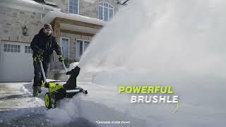 Let it snow this winter with the MAX POWER Brushless 53cm Snow Thrower from RYOBI®