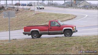 Black ice sliding from freezing drizzle in Columbia, Missouri - January 1, 2022