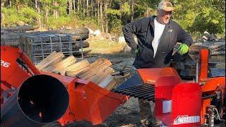 Wolfe Ridge Bundler versus Wolfe Ridge Wrapper #firewood #splitting @WolfeRidgeSplitters