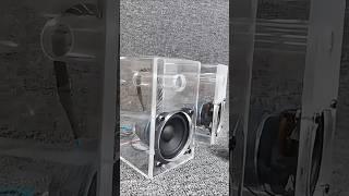 Transparent box speaker, 3" dual magnetic speaker