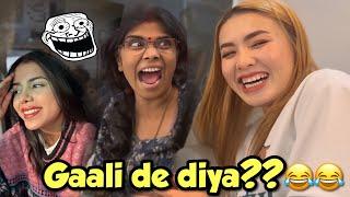 Indian Mom teaching *Hindi* to a thai  girl