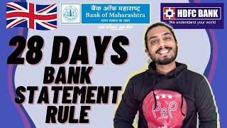 28 days bank statement UK rule | UK student visa rule explained | UK student visa