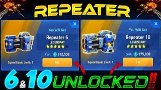 I BOUGHT REPEATER 6 & 10!!  || NEW WEAPON || MECH ARENA || HRG ||