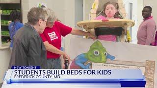 Students build beds and donate to ‘Sleep in Heavenly Peace’