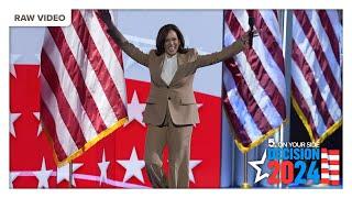 Raw video: Vice President Kamala Harris addresses the Democratic National Convention