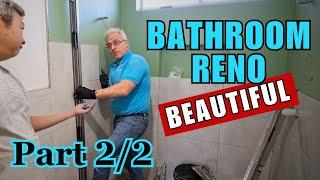 Total Bathroom Renovation with Full Instructions! Part 2, Demonstrate Tiling & fit offs